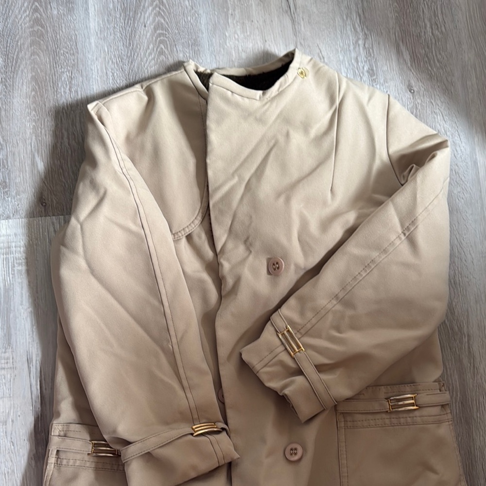 SMUG Classic Beige Men's Trench Coat